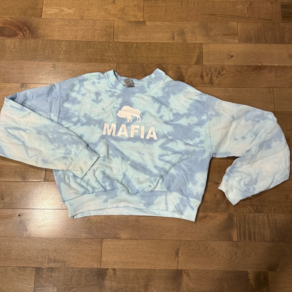 Buffalo Bills Tie-Dye Cropped Crewneck - Picture 2 of 4